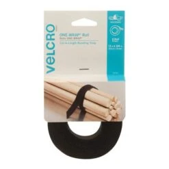 VELCRO® Brand One-Wrap Two Sided Roll 3/4" X 12" - Black