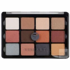Viseart Slim Pro 12 Color Eyeshadow Palette - Sultry Nudes