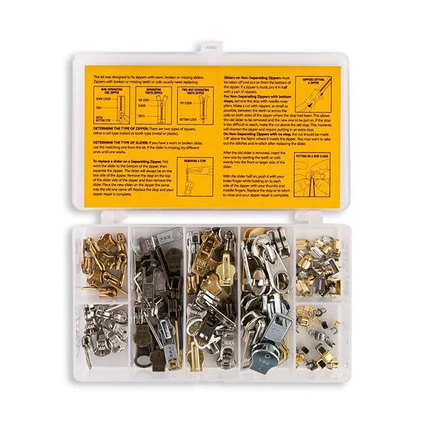 Zipper Repair Kit Deluxe For Metal Zippers 1 Zipper Repair Kit Deluxe For Metal Zippers